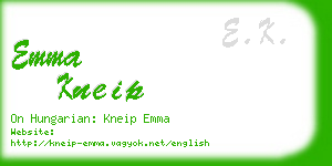 emma kneip business card